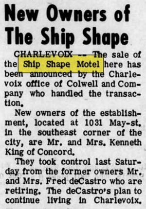 Ship Shape Motel - April 1968 Changes Hands (newer photo)